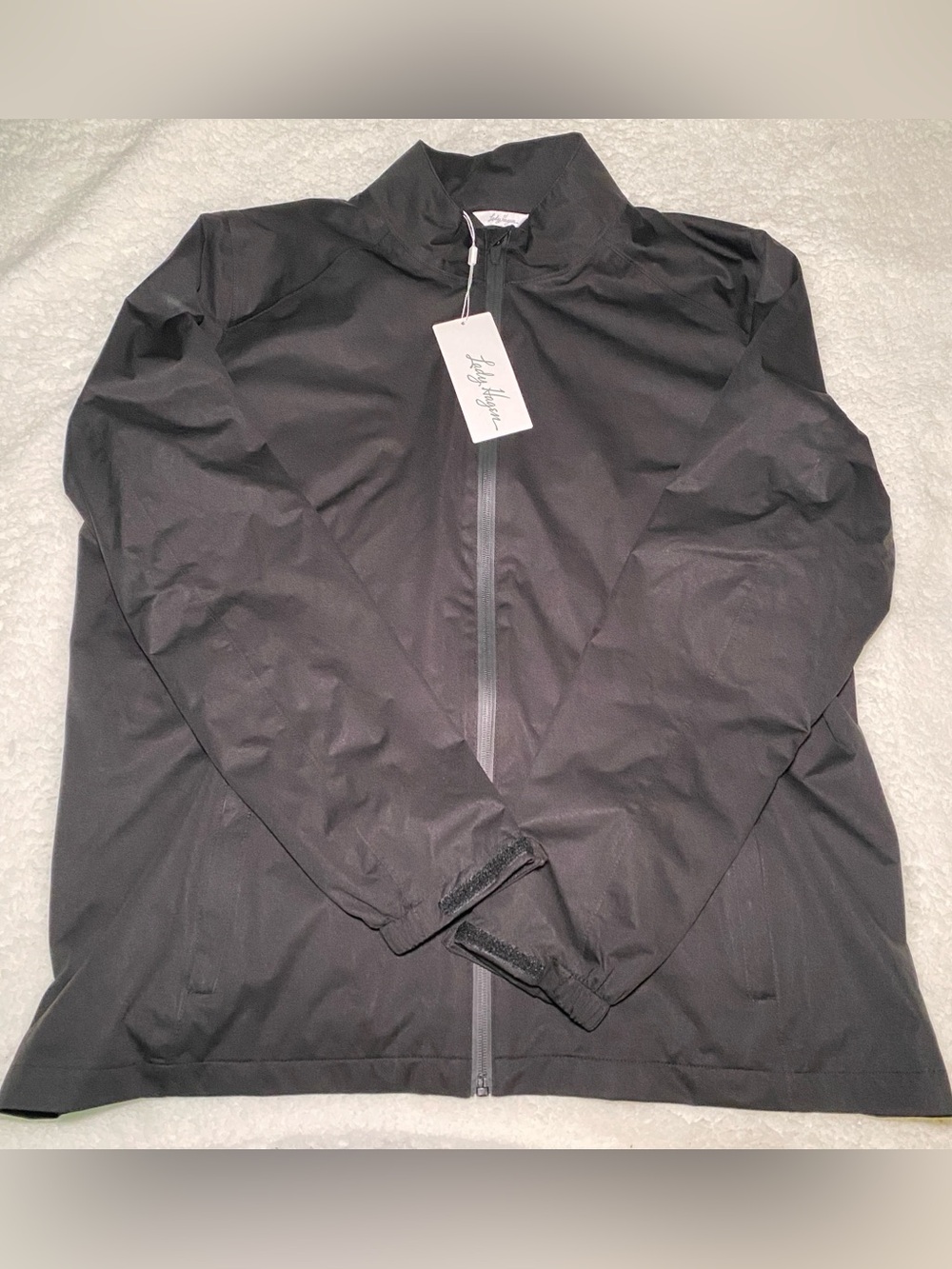Lady Hagen Black Full-Zip Windbreaker Jacket